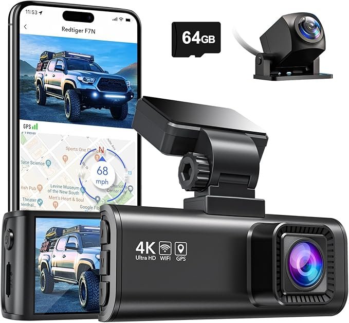 4- Dash Cam REDTIGER F7N